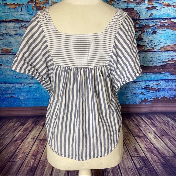 Madewell butterfly top in stripe play small - Picture 6 of 10